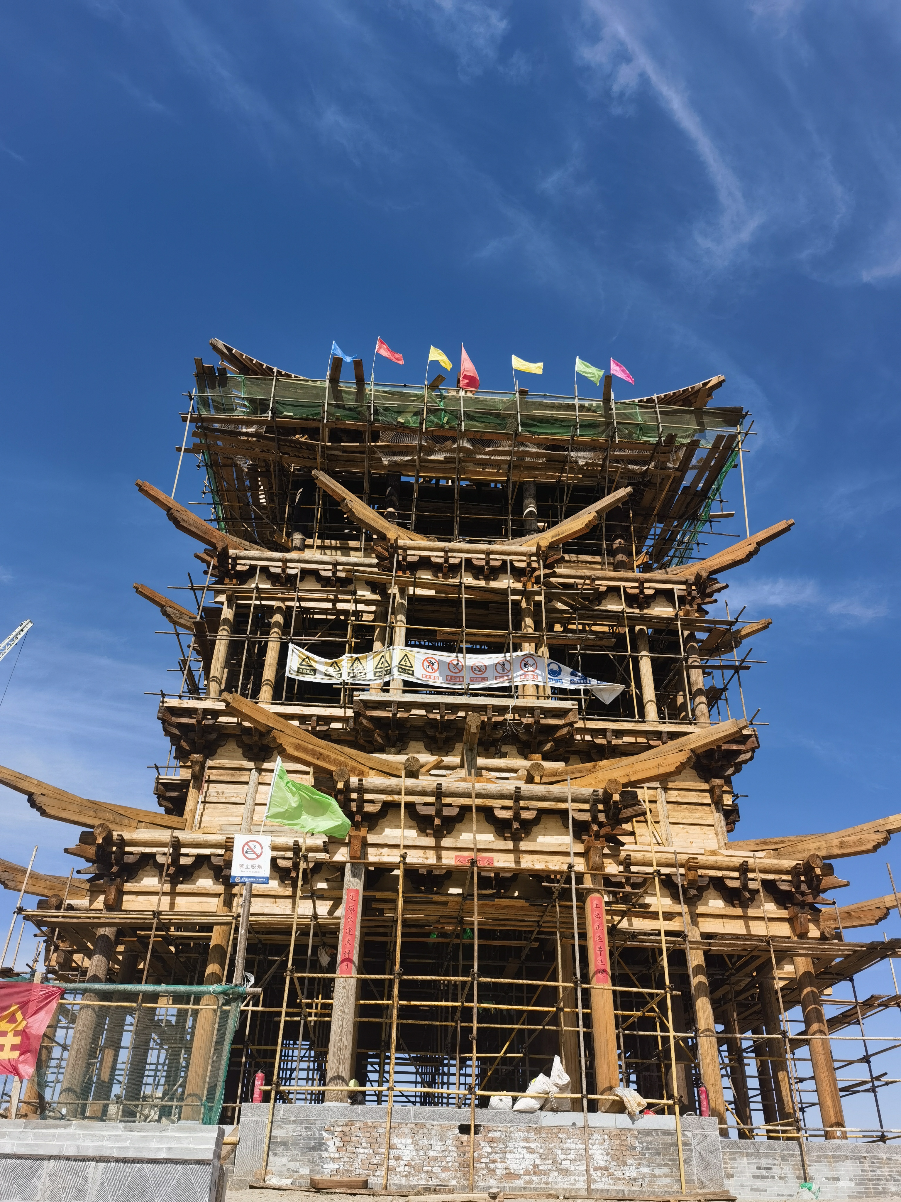 山西神溪国度湿地公园凤鸣阁复建工程主体落成 山西神溪国度湿地公园凤鸣阁复建工程主体落成