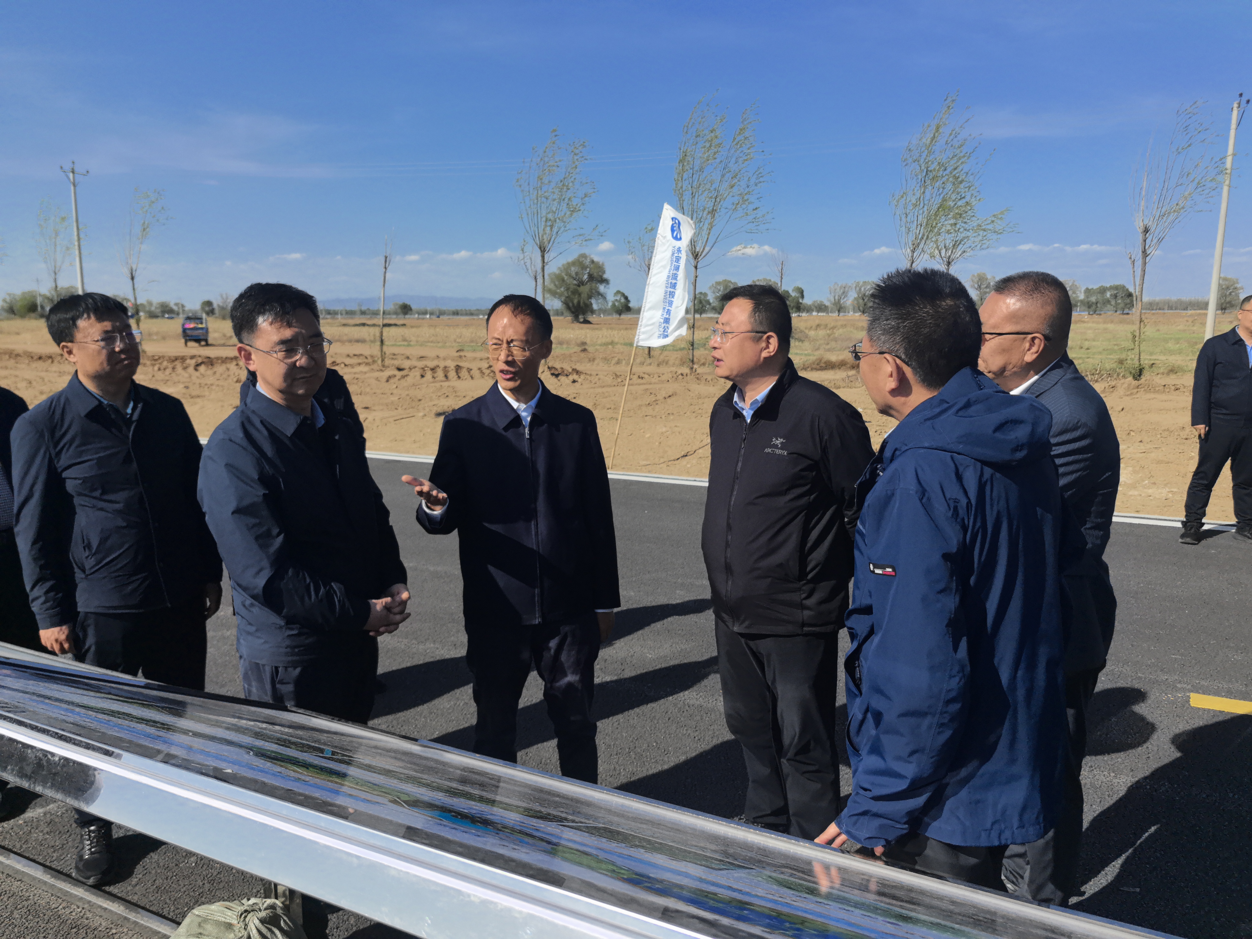 包头市当局调研御河下游生态建复工程
