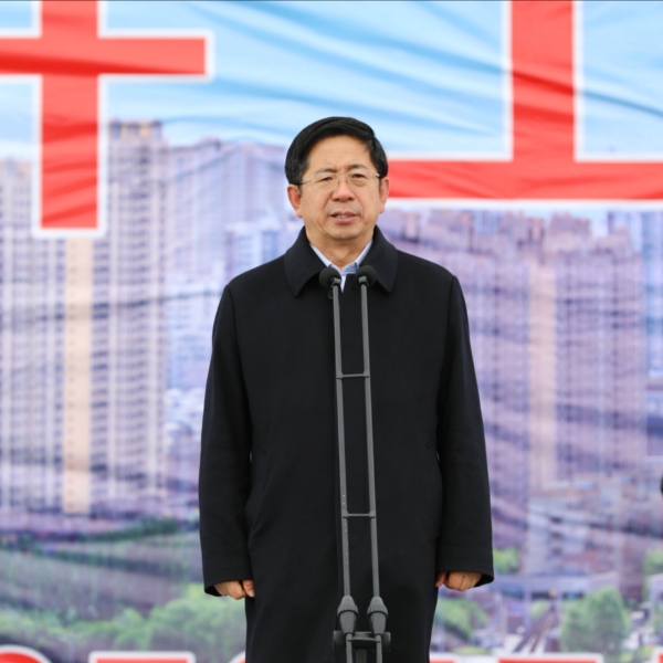包头市桑干河道域“十里河生态建复工程”开工典礼进行 包头市桑干河道域“十里河生态建复工程”开工典礼进行