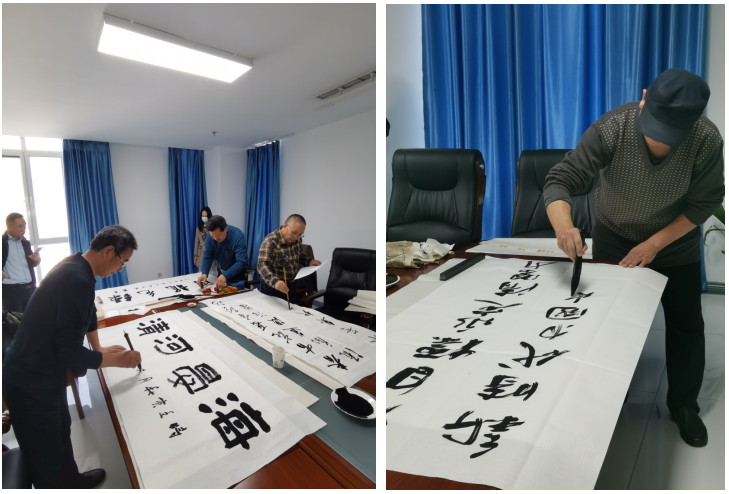 临汾地域结合党支部组织发展“笔墨赞永定，图画颂党恩”主题党日活动